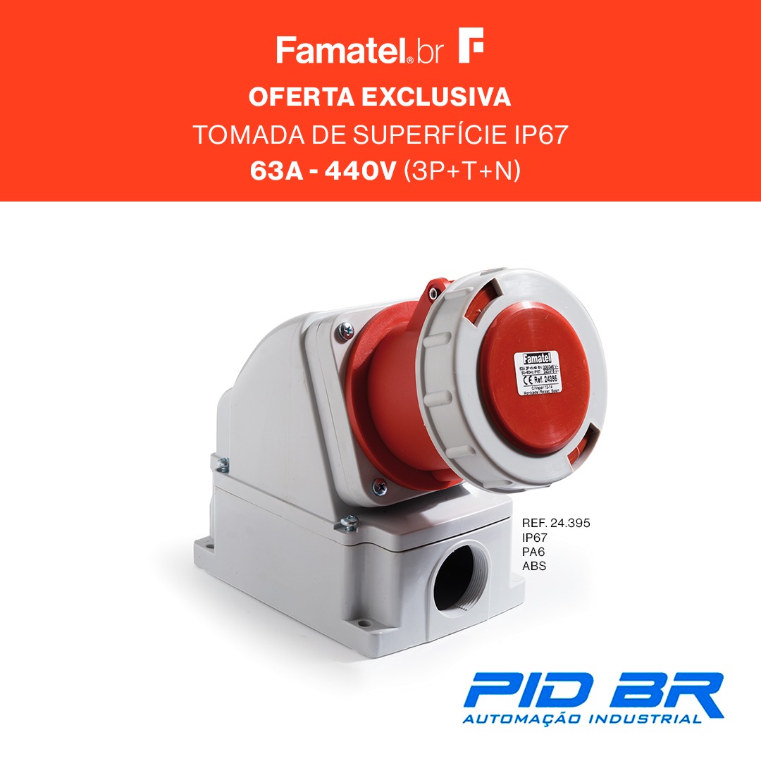 Tomada de superfície IP67 Famatel